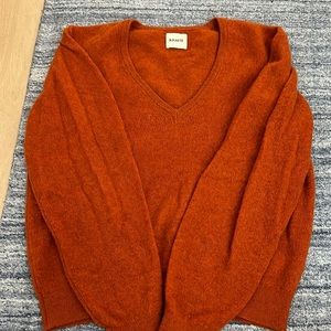 Khaite Sam Cashmere Sweater in Orange